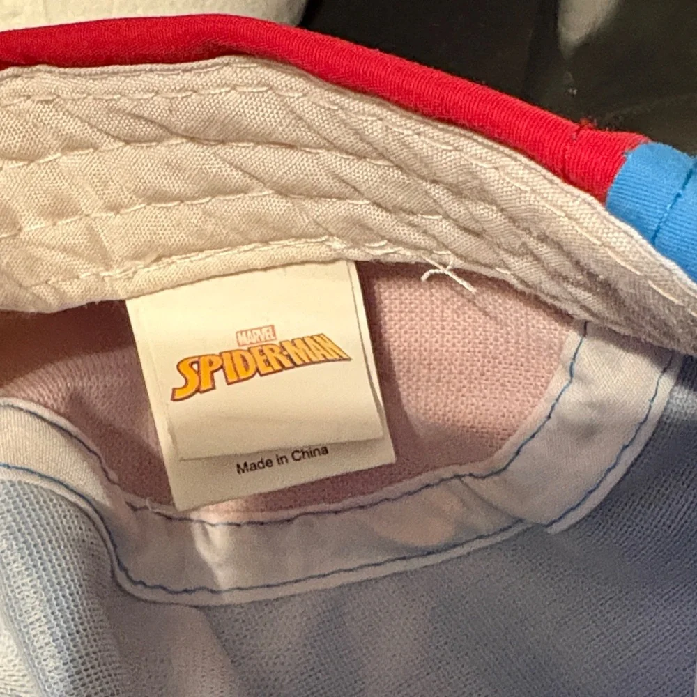 Marvel Kids Spider-Man Red and Light Blue Cap - Picture 5 of 6